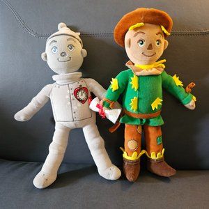 Dolls Madame Alexander Plush Stuffed Toy Wizard of Oz Tin Man & Scarecrow Lot